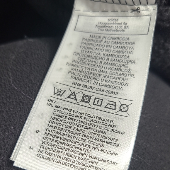 Adidas Black Sweatshirt with Signature Stripes - Picture 3 of 6